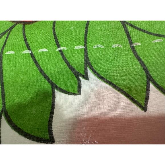 Vintage Stevens Utica floral sheet remnant fabric panel - Picture 5 of 6